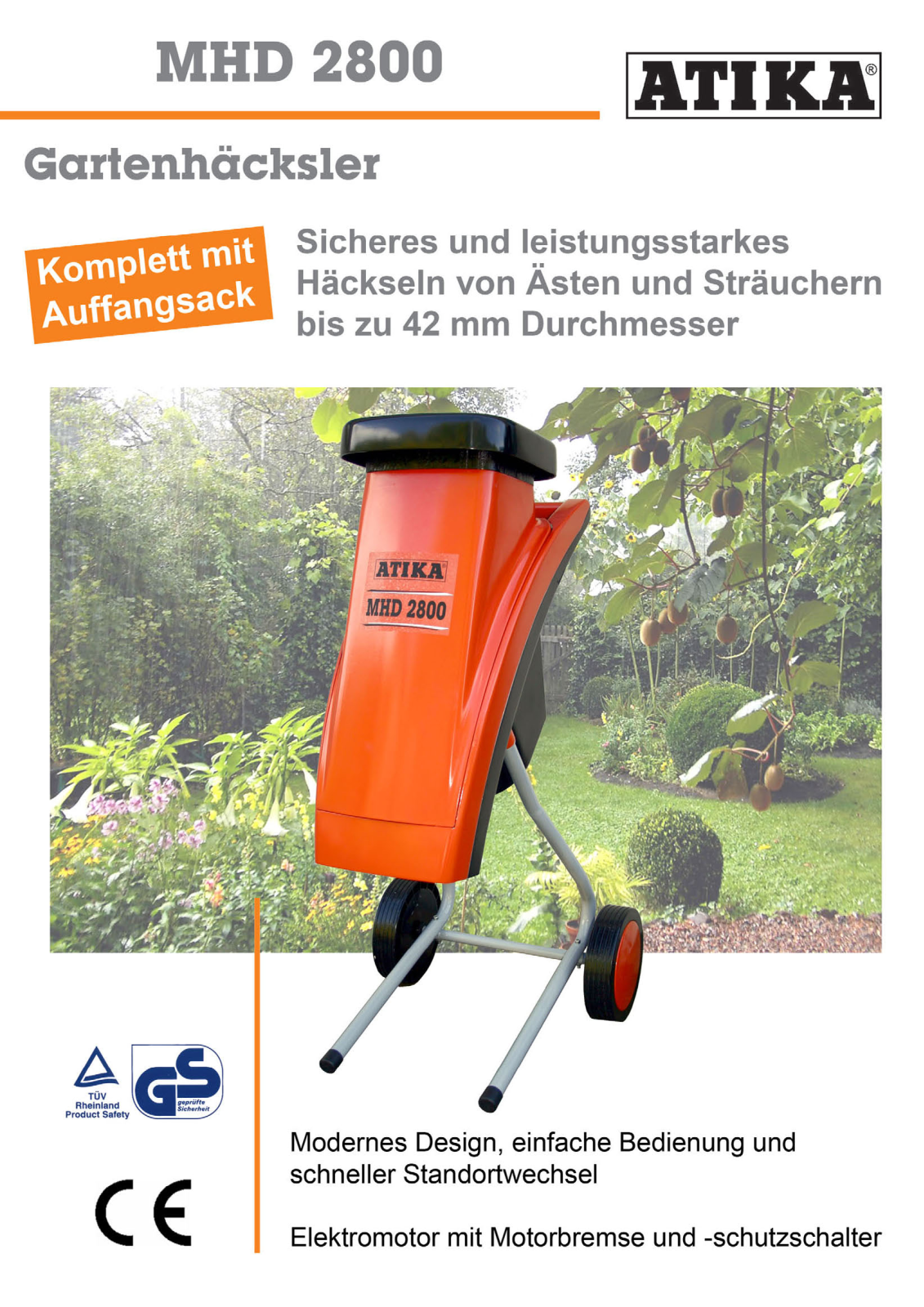 Atika MHD 2800 User Manual