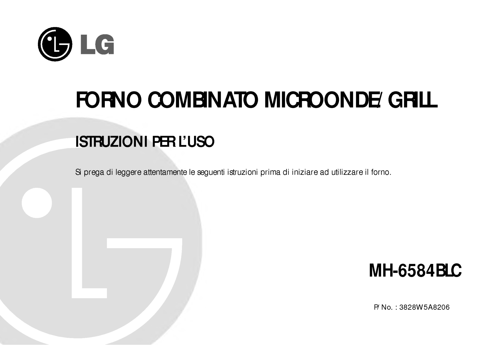 Lg MH-6584BLC User Manual