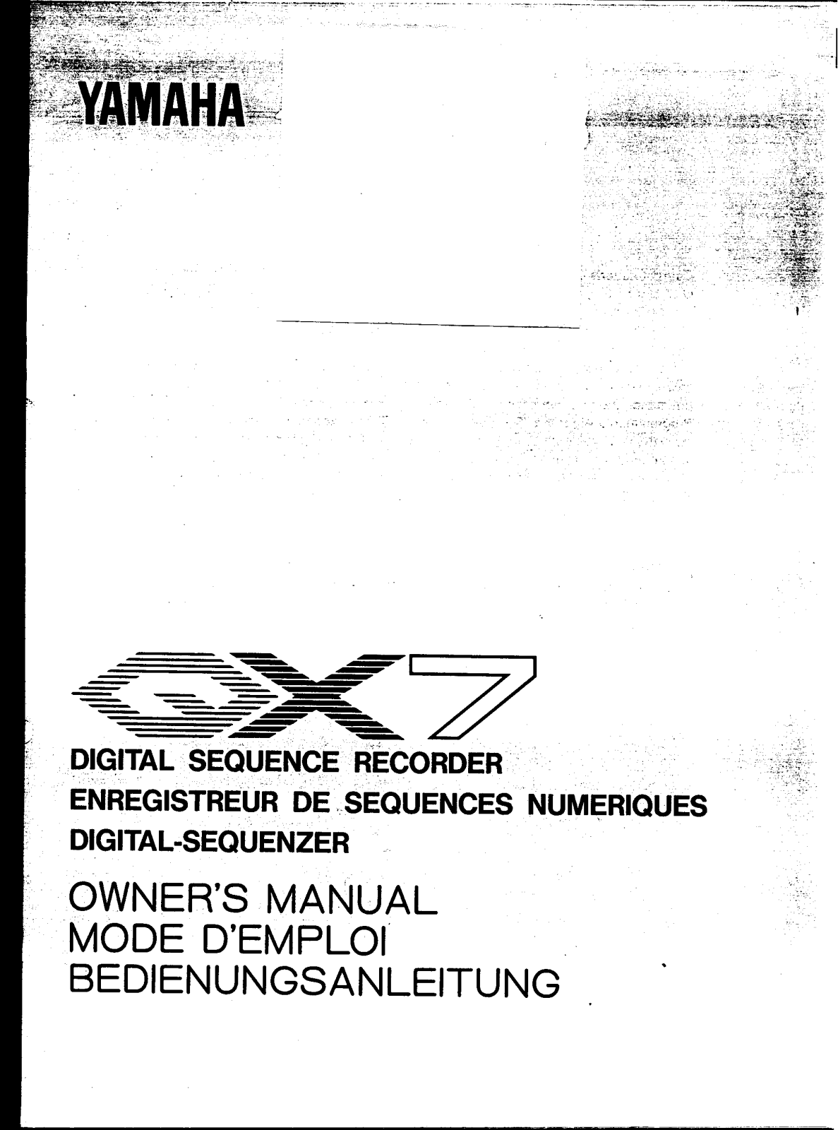 Yamaha QX7 User Manual