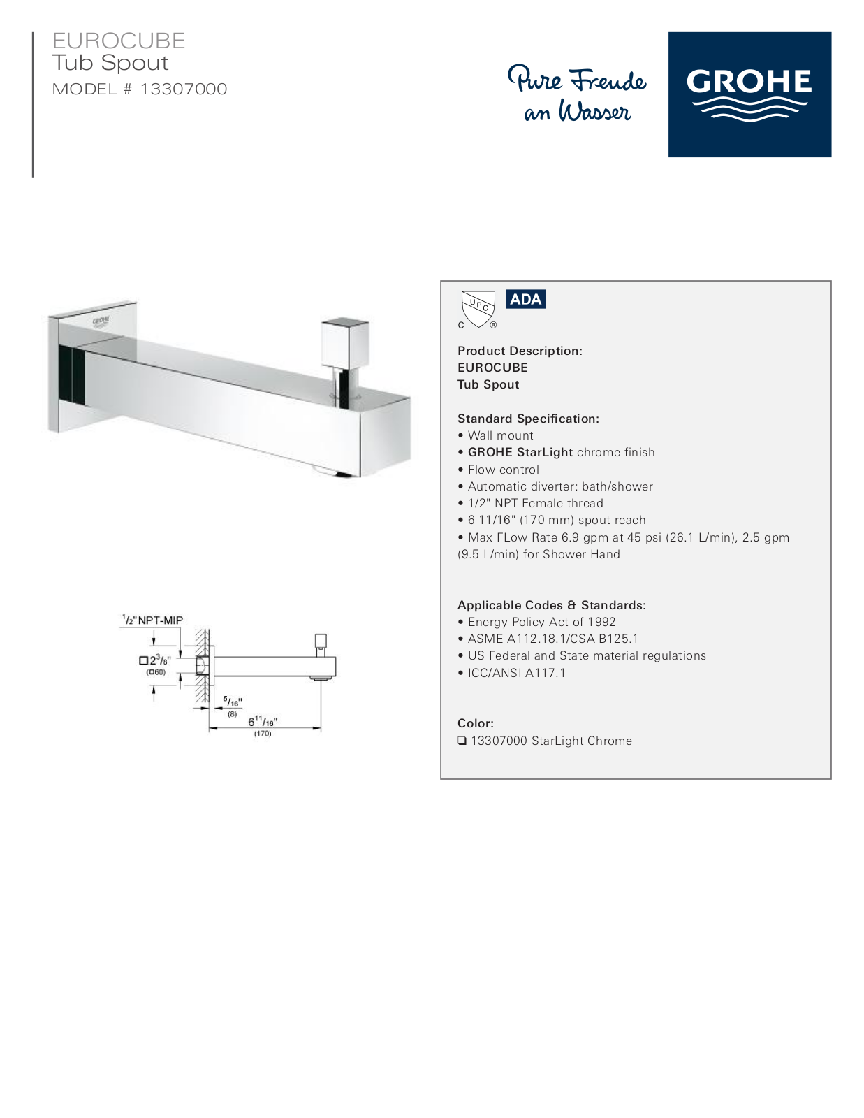 GROHE GRH4283 Specifications - ManualMachine.com