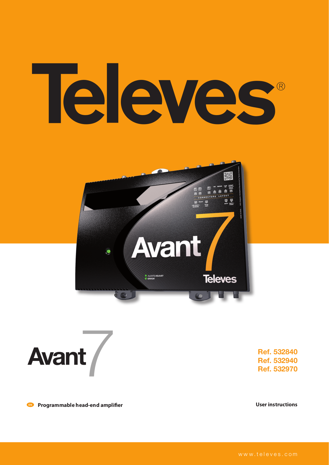 Televes Avant 7 User Manual - ManualMachine.com