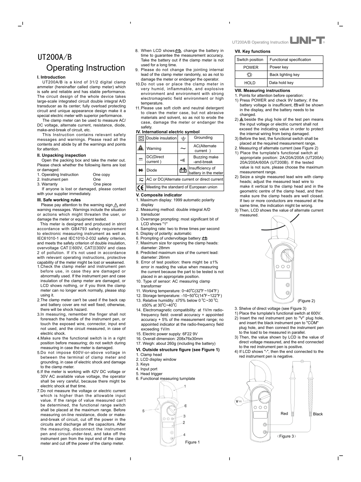 UNI-T UT200A User Manual - ManualMachine.com