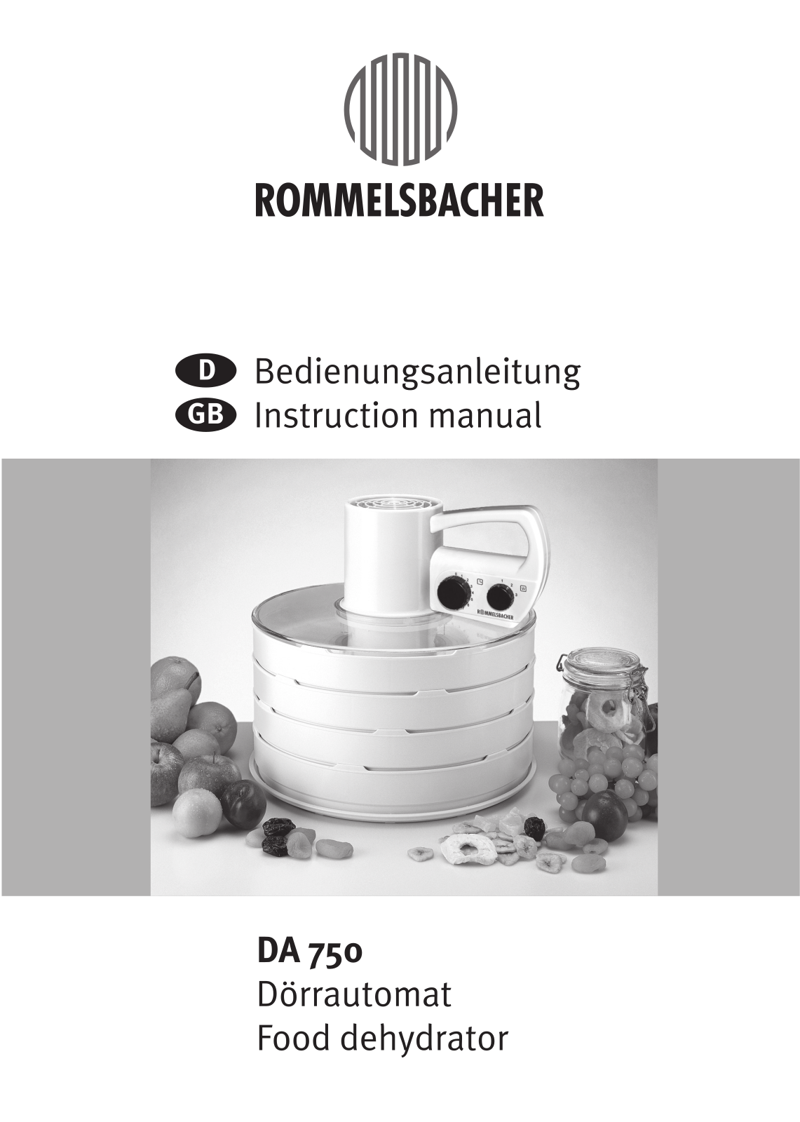 Rommelsbacher DA 750 operation manual