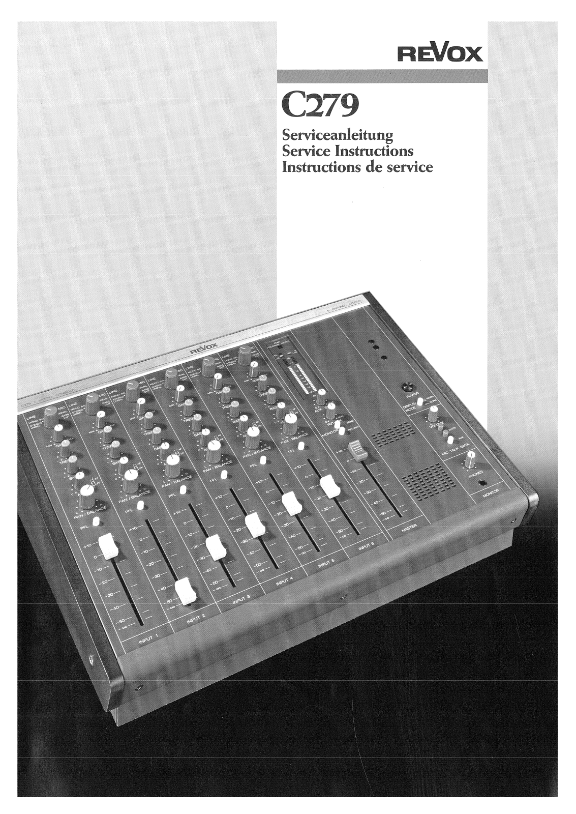 Revox C-279 Service manual