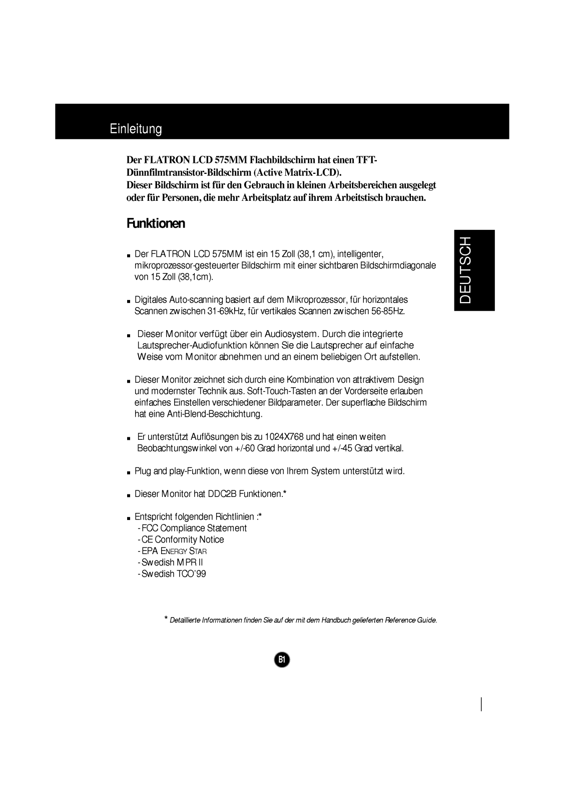 Lg FLATRON LCD 575MM Instructions manual