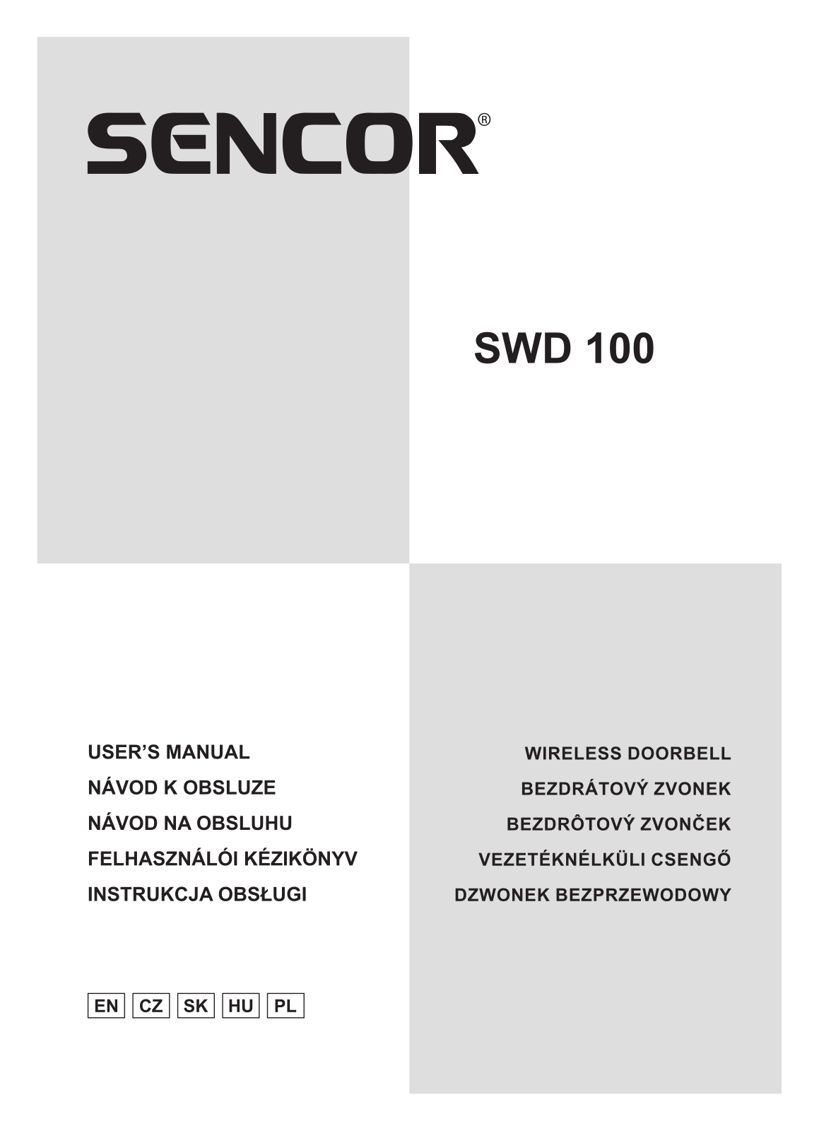 Sencor SWD 100 User guide - ManualMachine.com