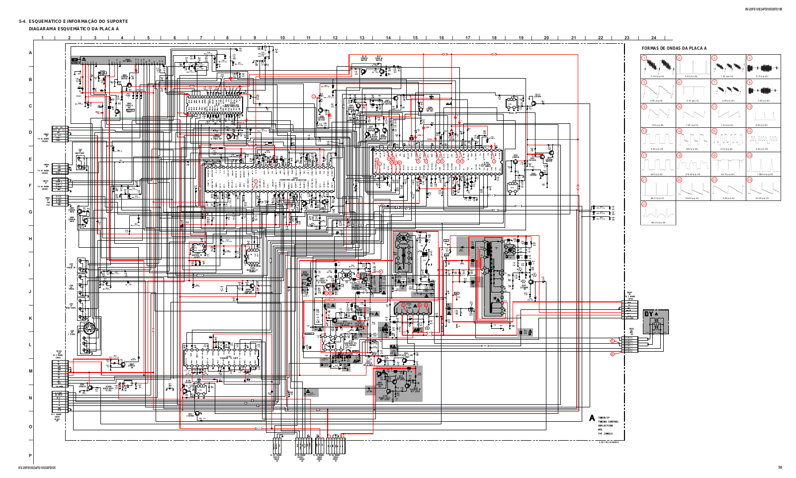 Sony KV-29V55b, KV-34V55b Schematic