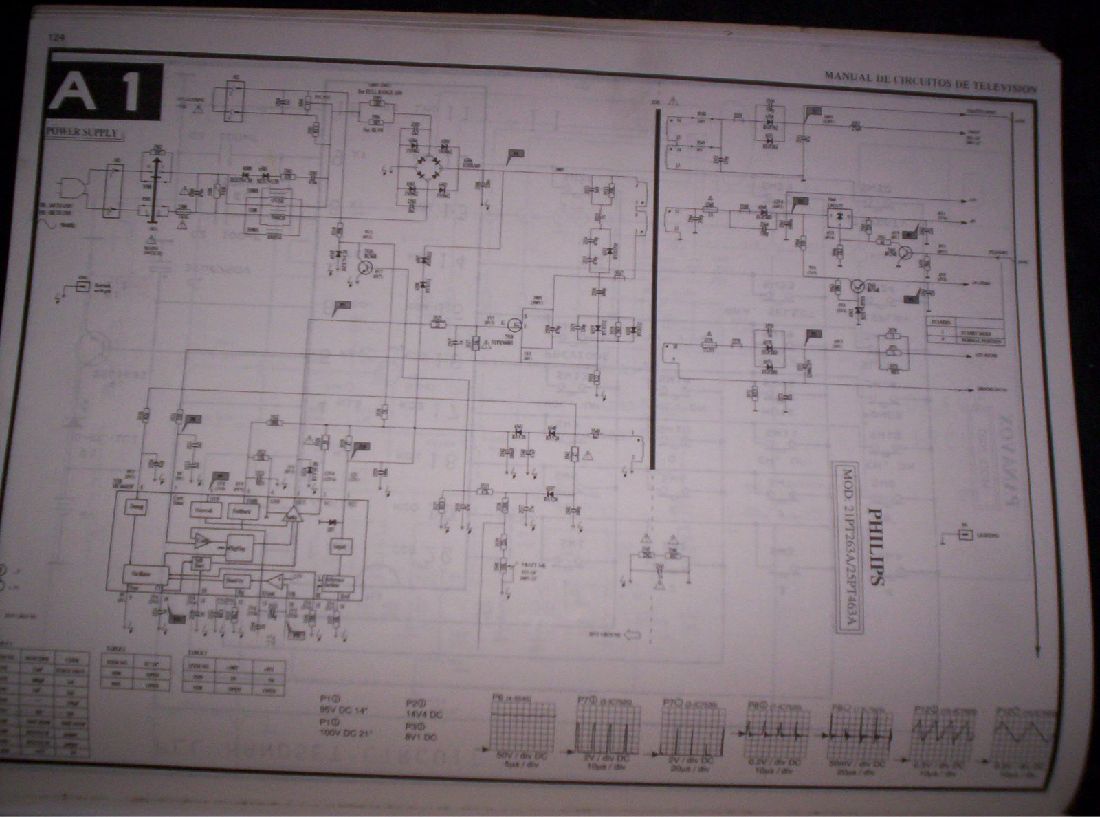 PHILIPS 25PT463A Diagram