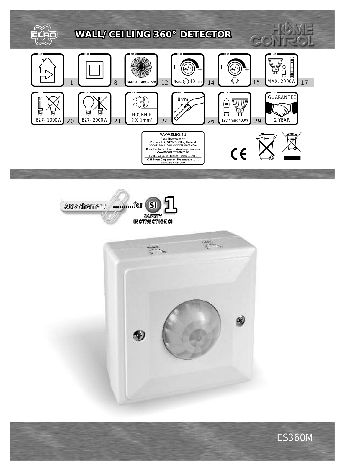 ELRO ES360M User manual