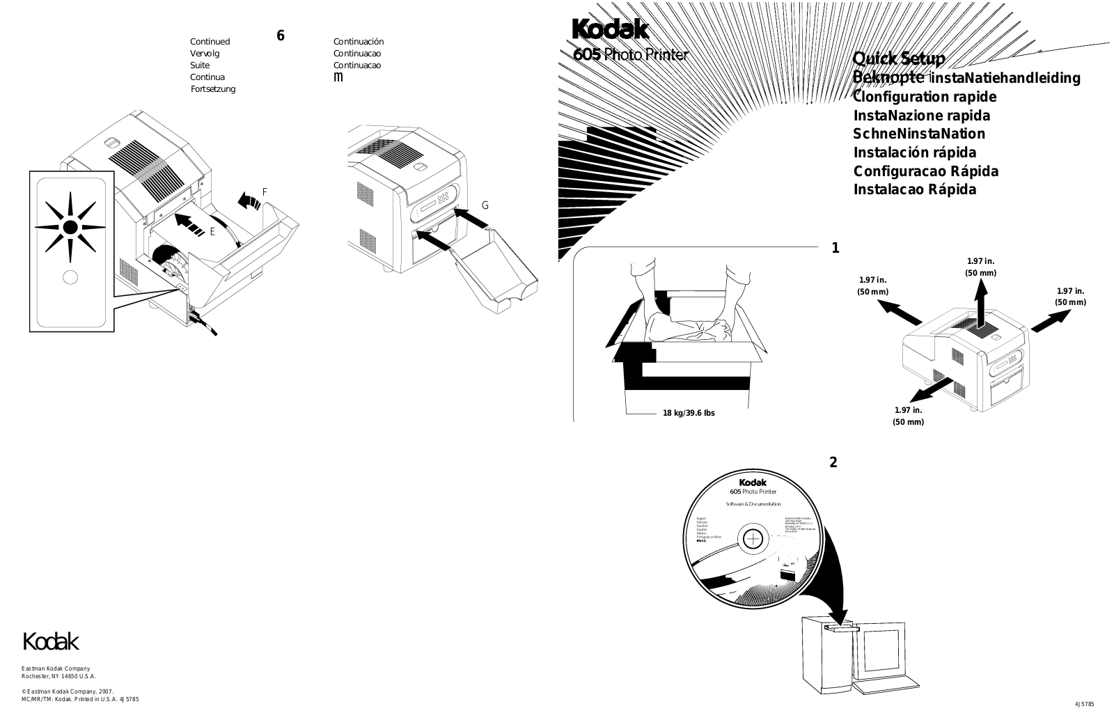 Kodak 605 User Manual