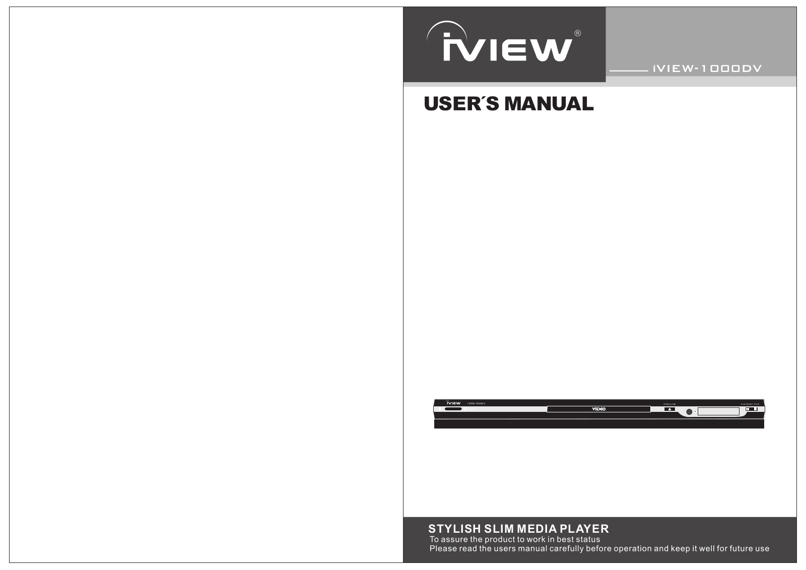 iView 1000DV User Manual