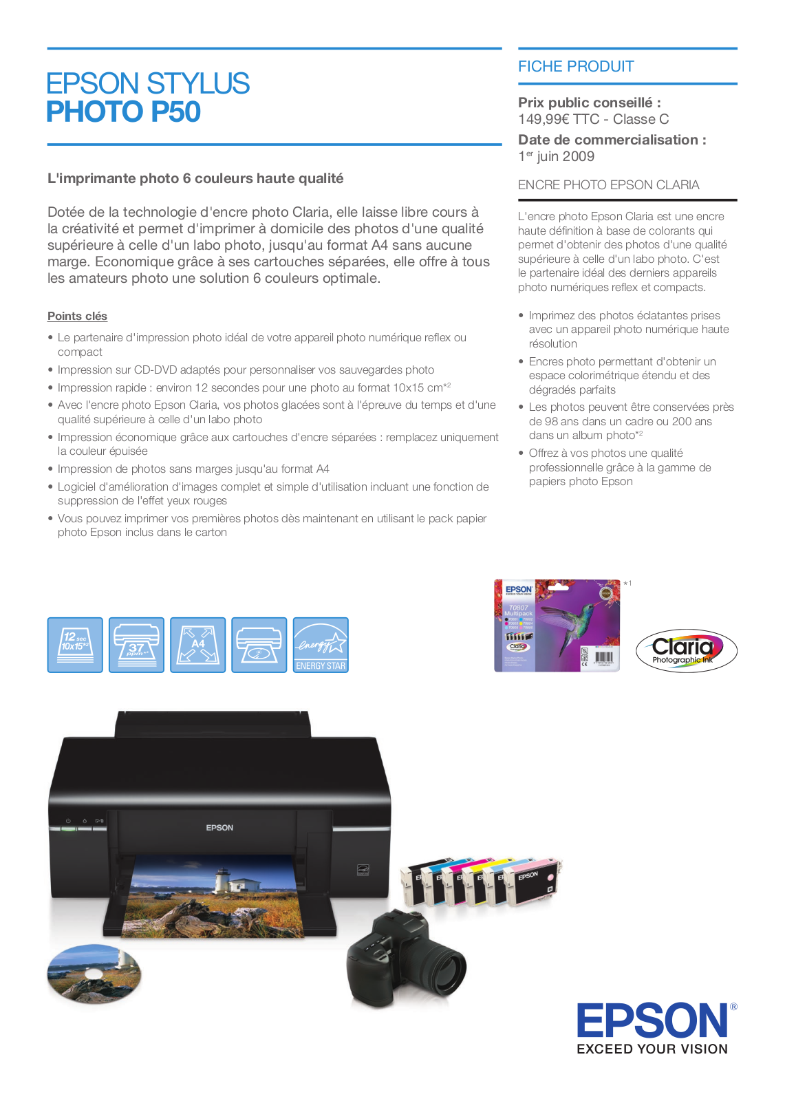 Epson STYLUS PHOTO P50 BROCHURE