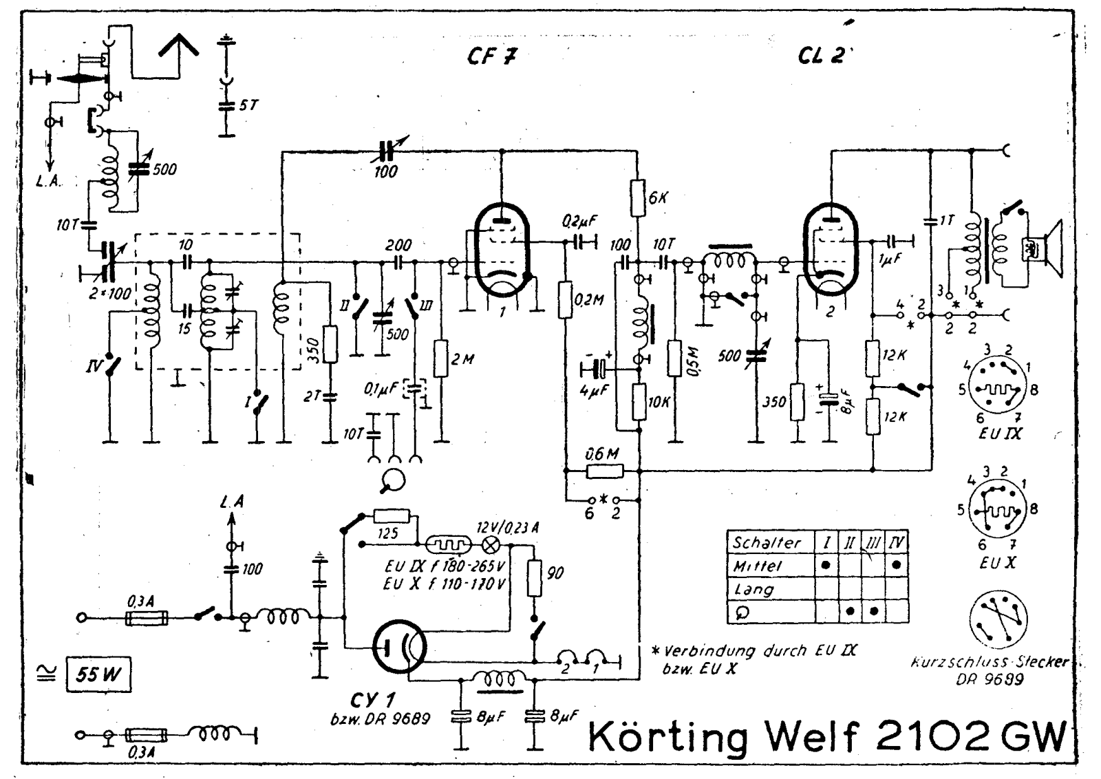 Körting Welf-2102-GW Schematic