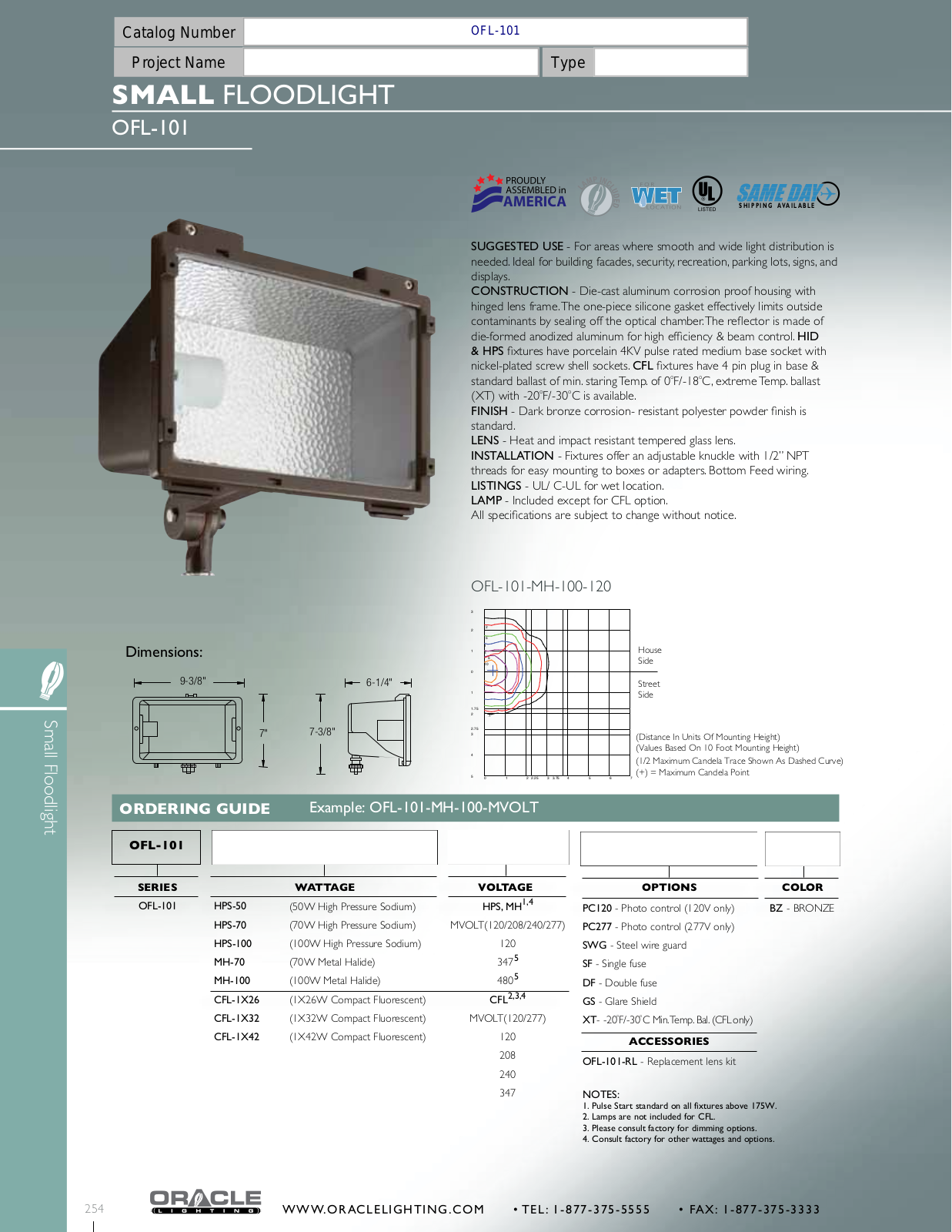 Oracle OFL-101 User Manual