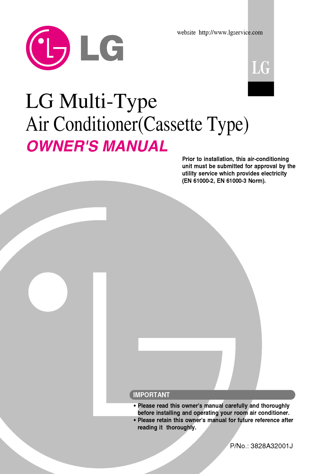LG LMNC306TFC0 User Manual