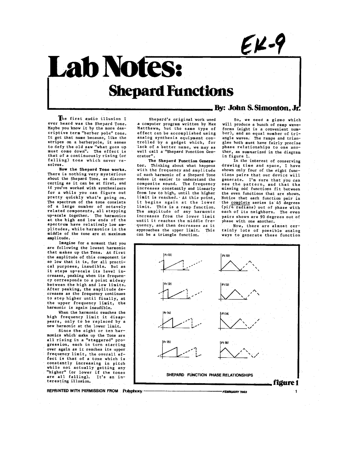 PAiA Electronics EK-9 User's Manual