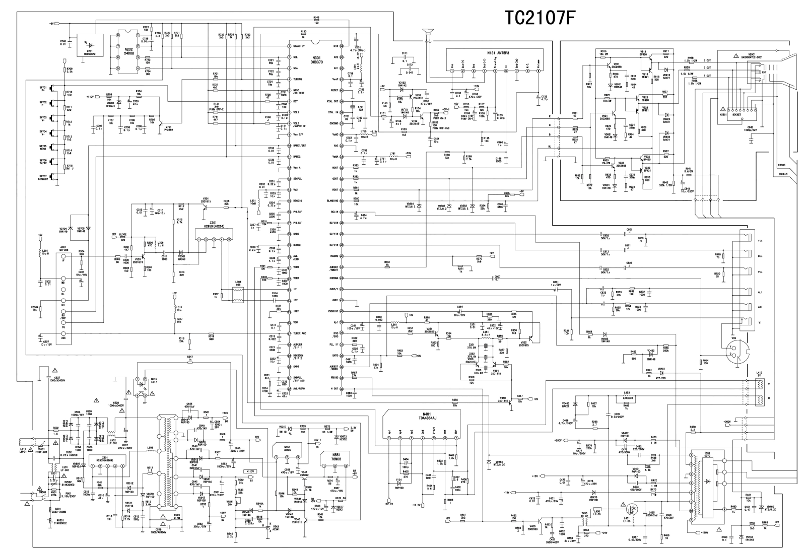 Hisense TC2107F Schematic