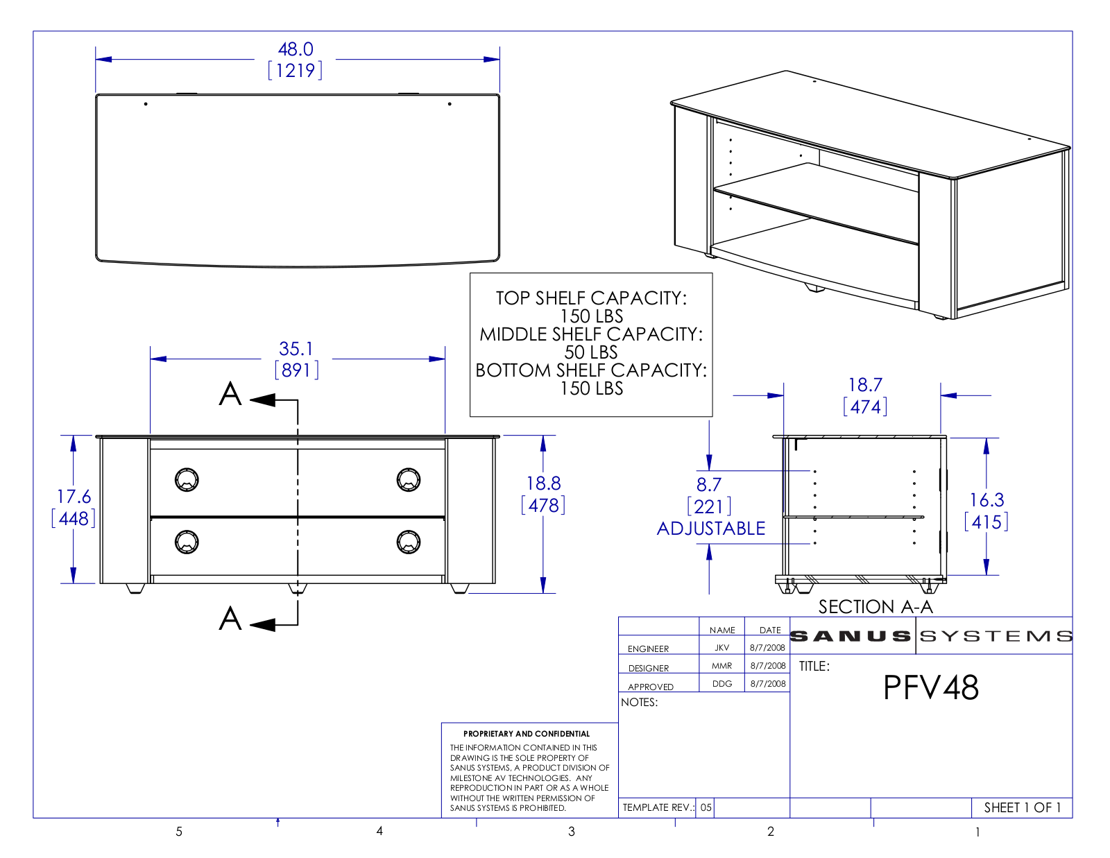 Sanus PFV48 User Manual