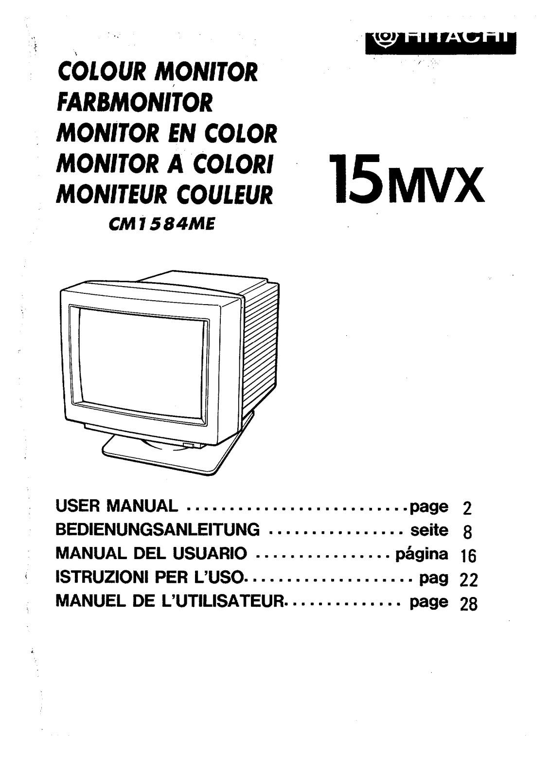 Hitachi CM1584ME User Manual