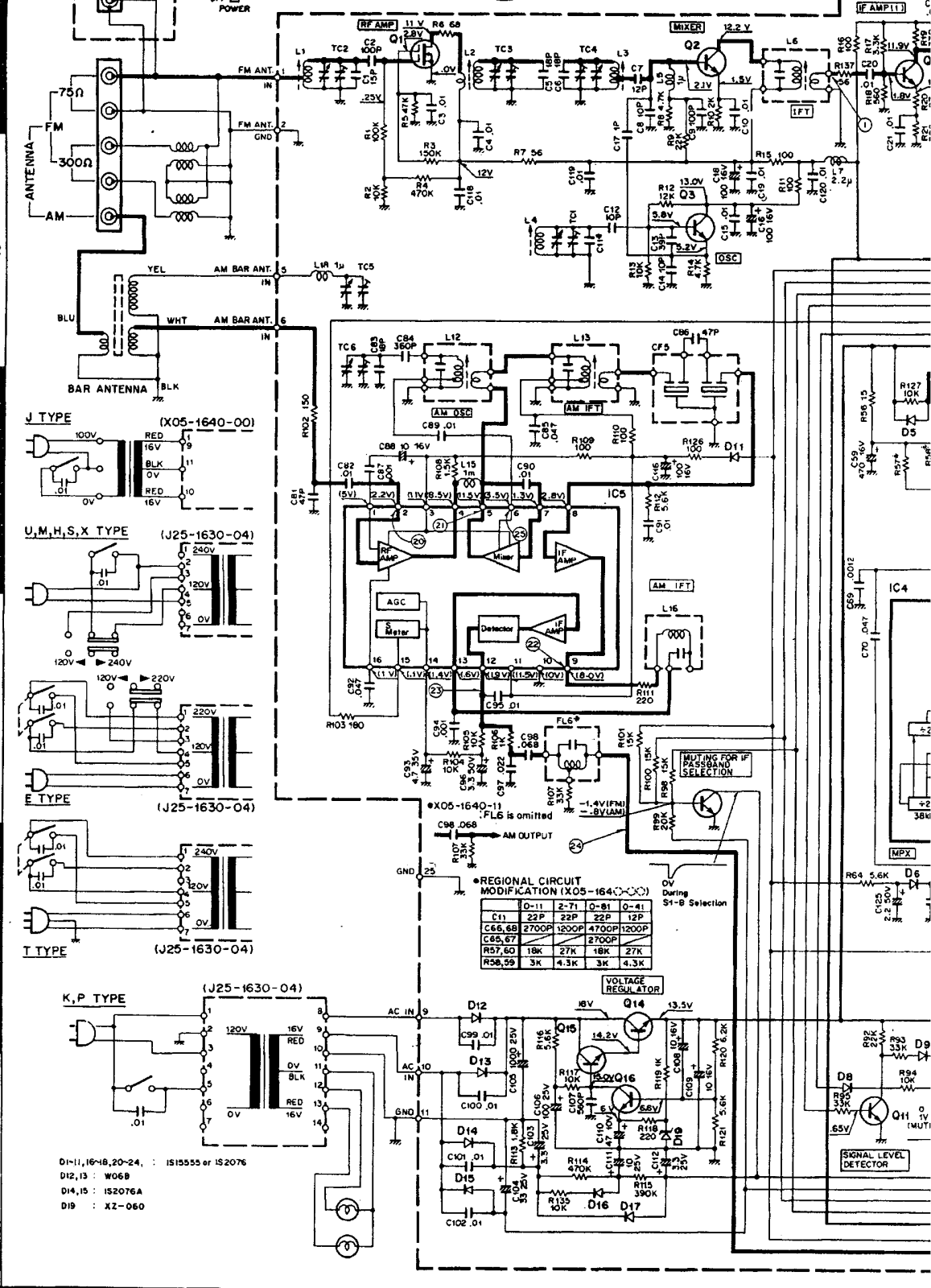 Kenwood KT-615 Schematic