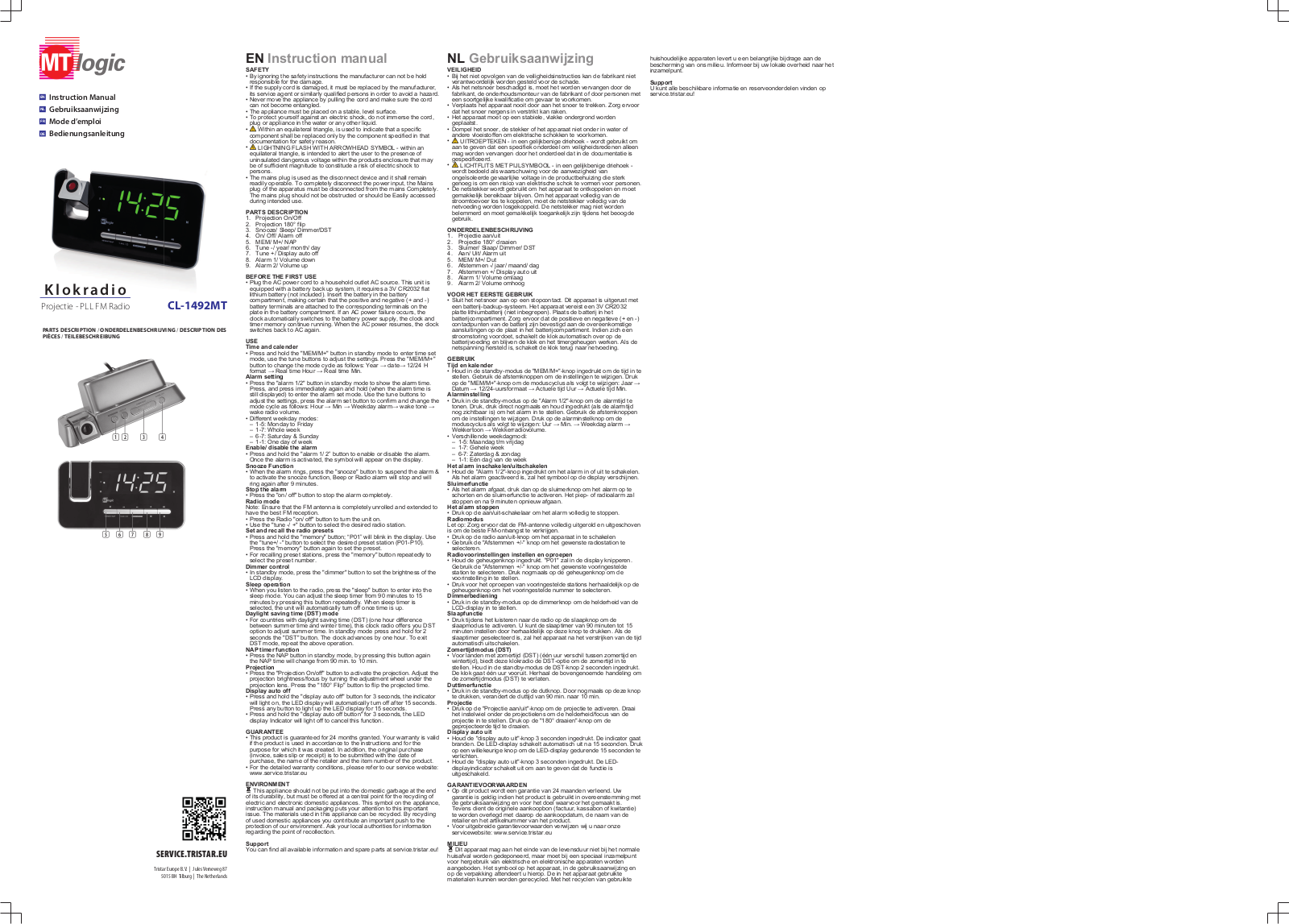 MT Logic CL-1492MT User Manual