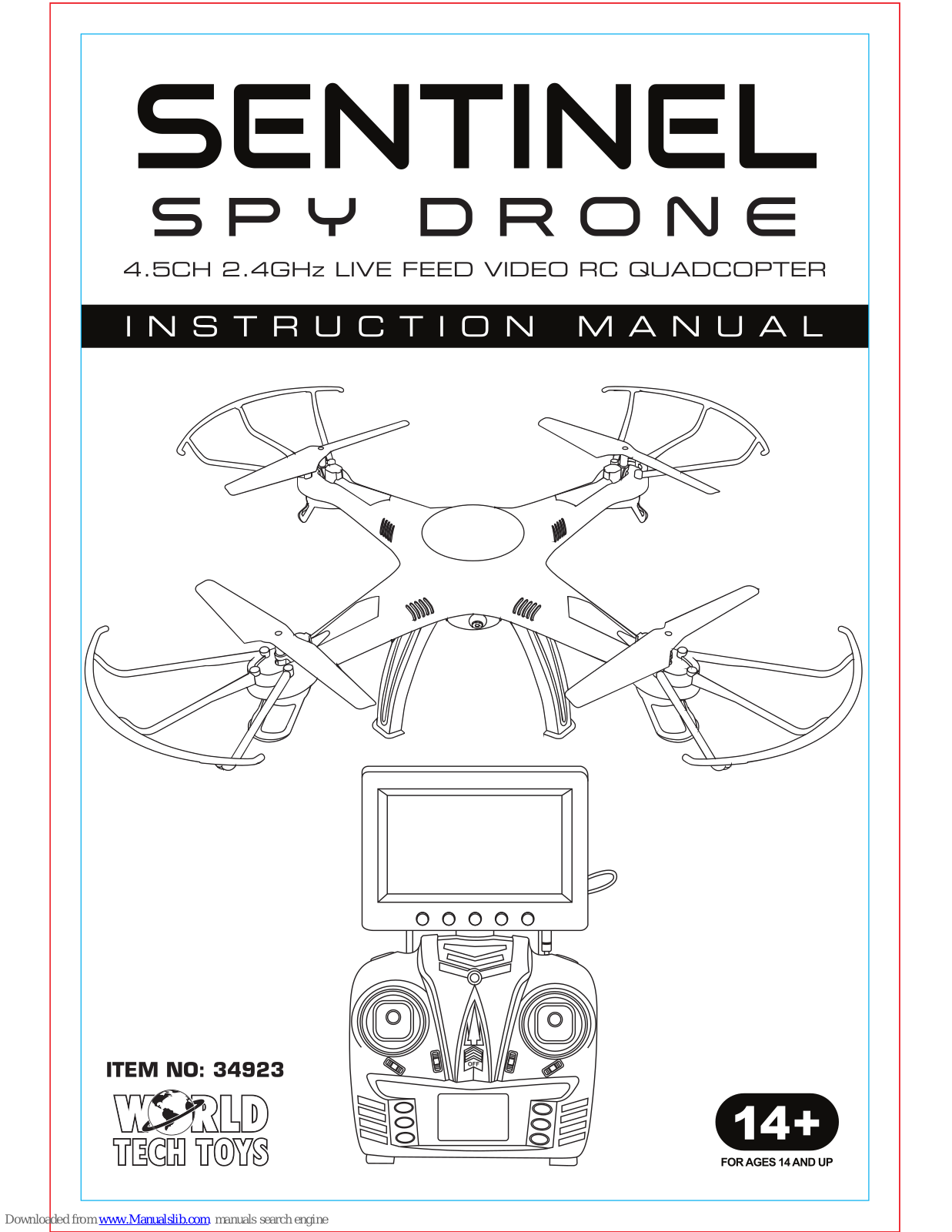 Sentinel Spy Drone 34923 Instruction Manual