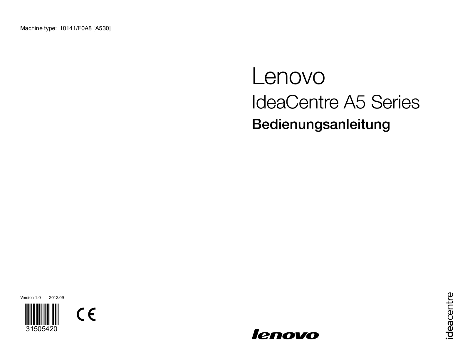 Lenovo IdeaCentre A5 Series User Guide