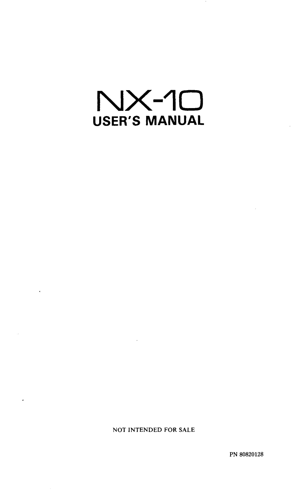 Star Micronics NX-10 User Manual - ManualMachine.com