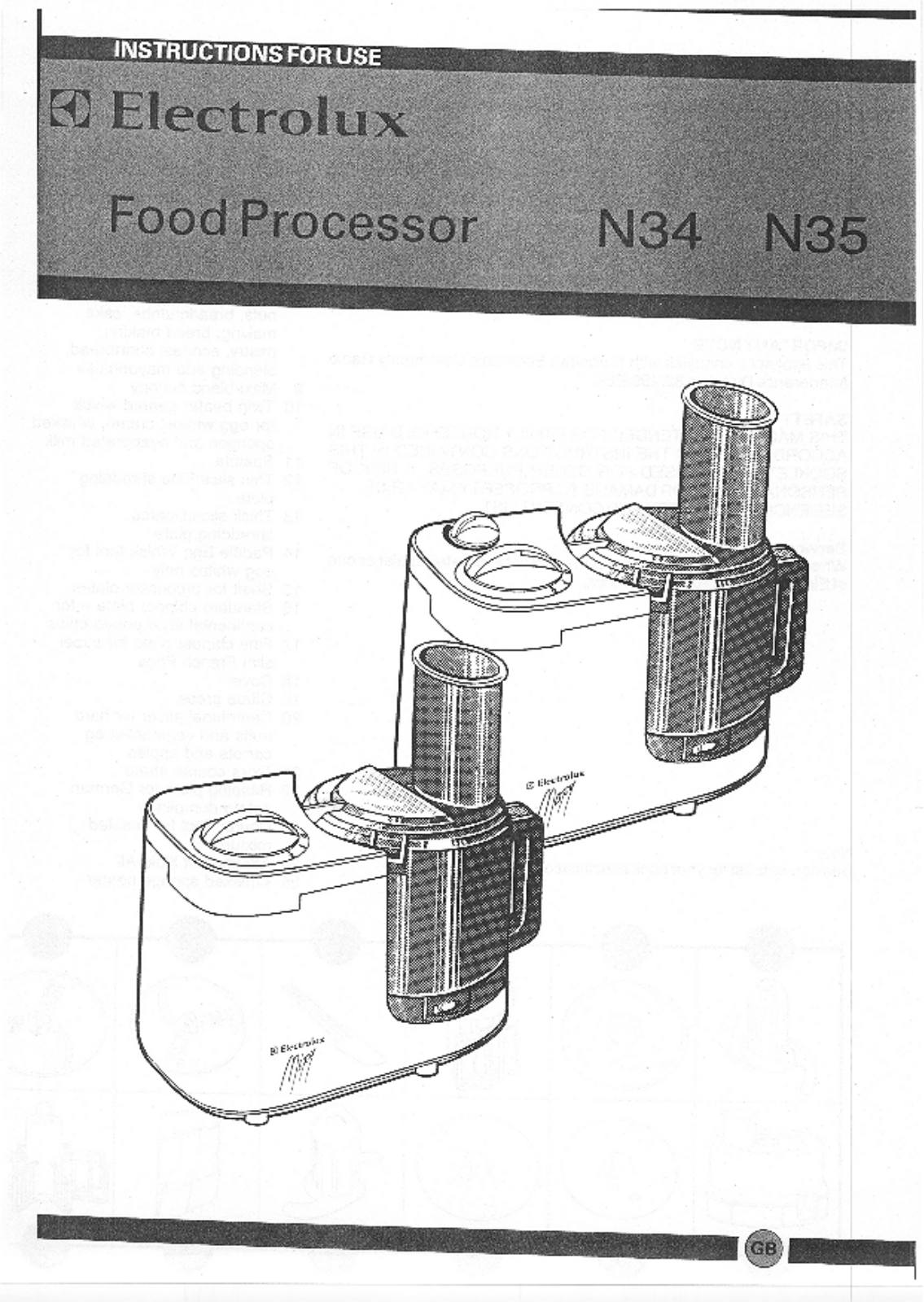 AEG-Electrolux N34, N35 User Manual