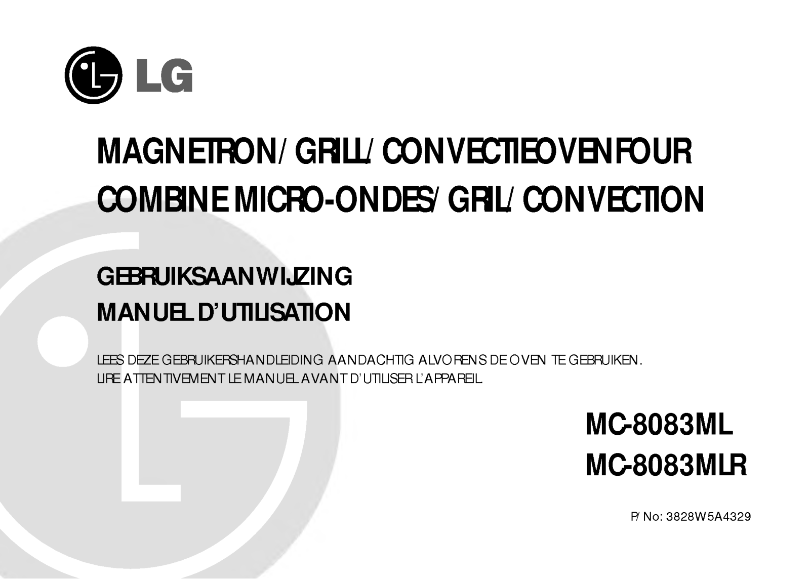 Lg MC-8083MLR, MC-8083ML User Manual