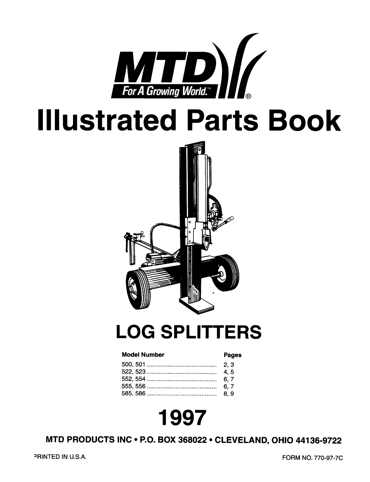 MTD 552, 555, 522, 523, 556 User Manual