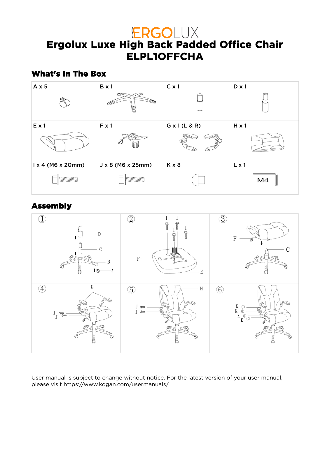 Ergolux ELPL1OFFCHA User guide - ManualMachine.com