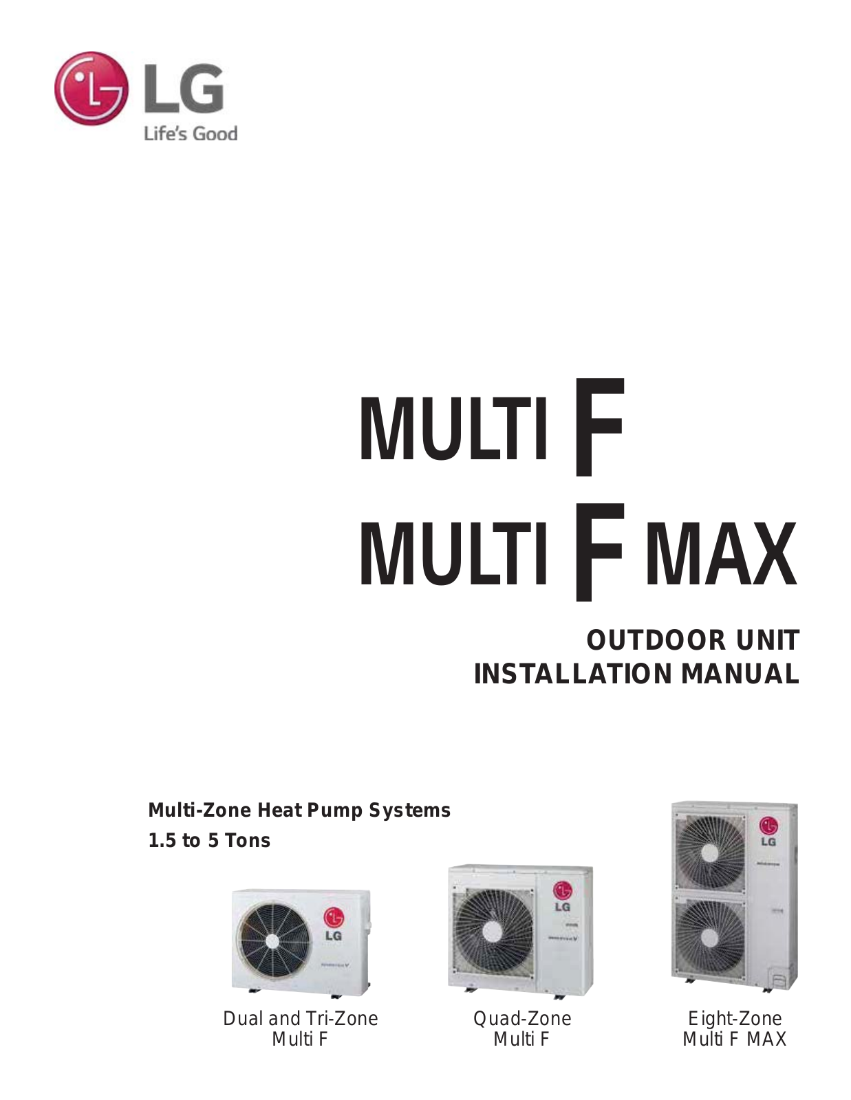 LG LMU480HV Installation Manual