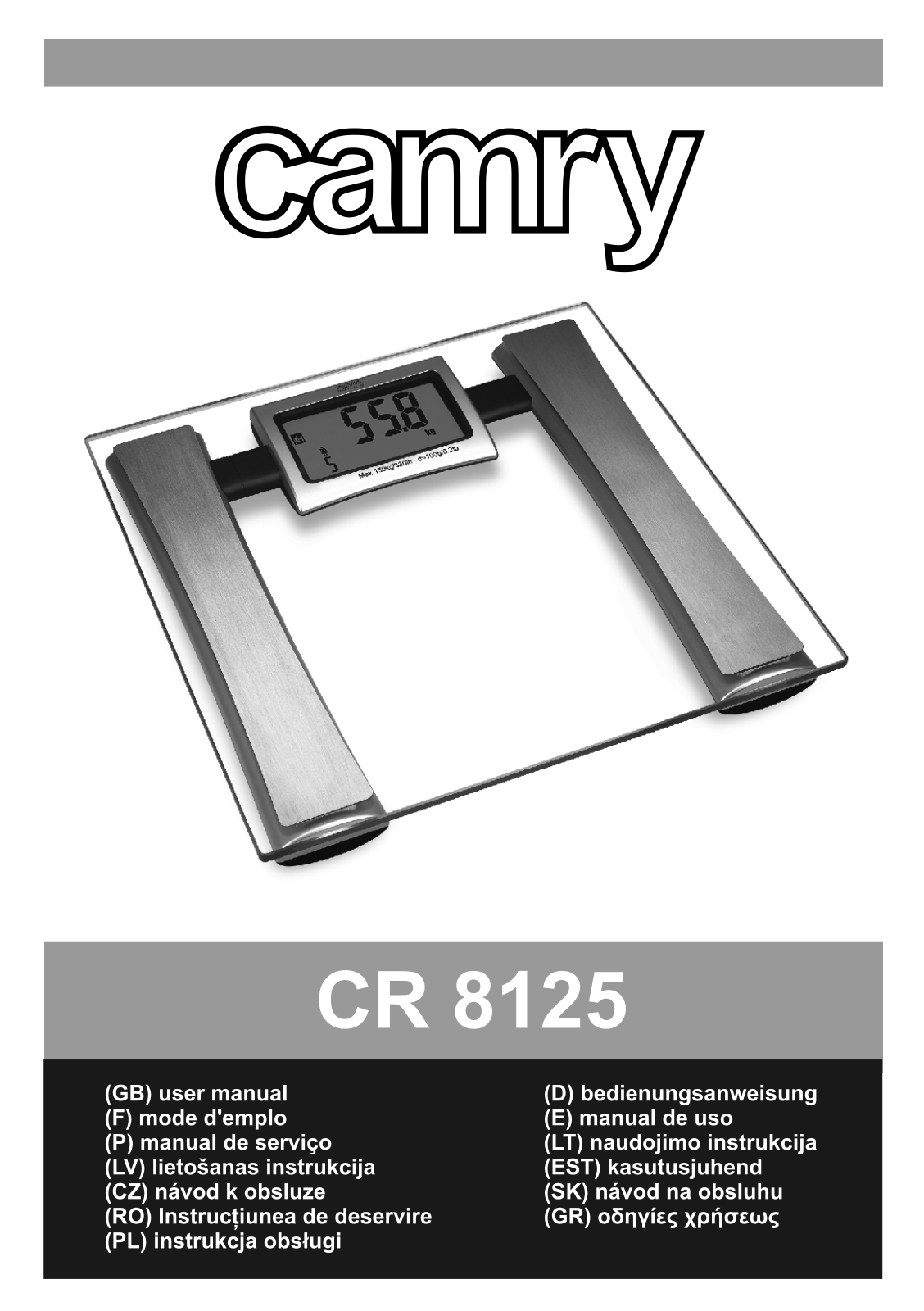 Camry CR 8125 Service Manual