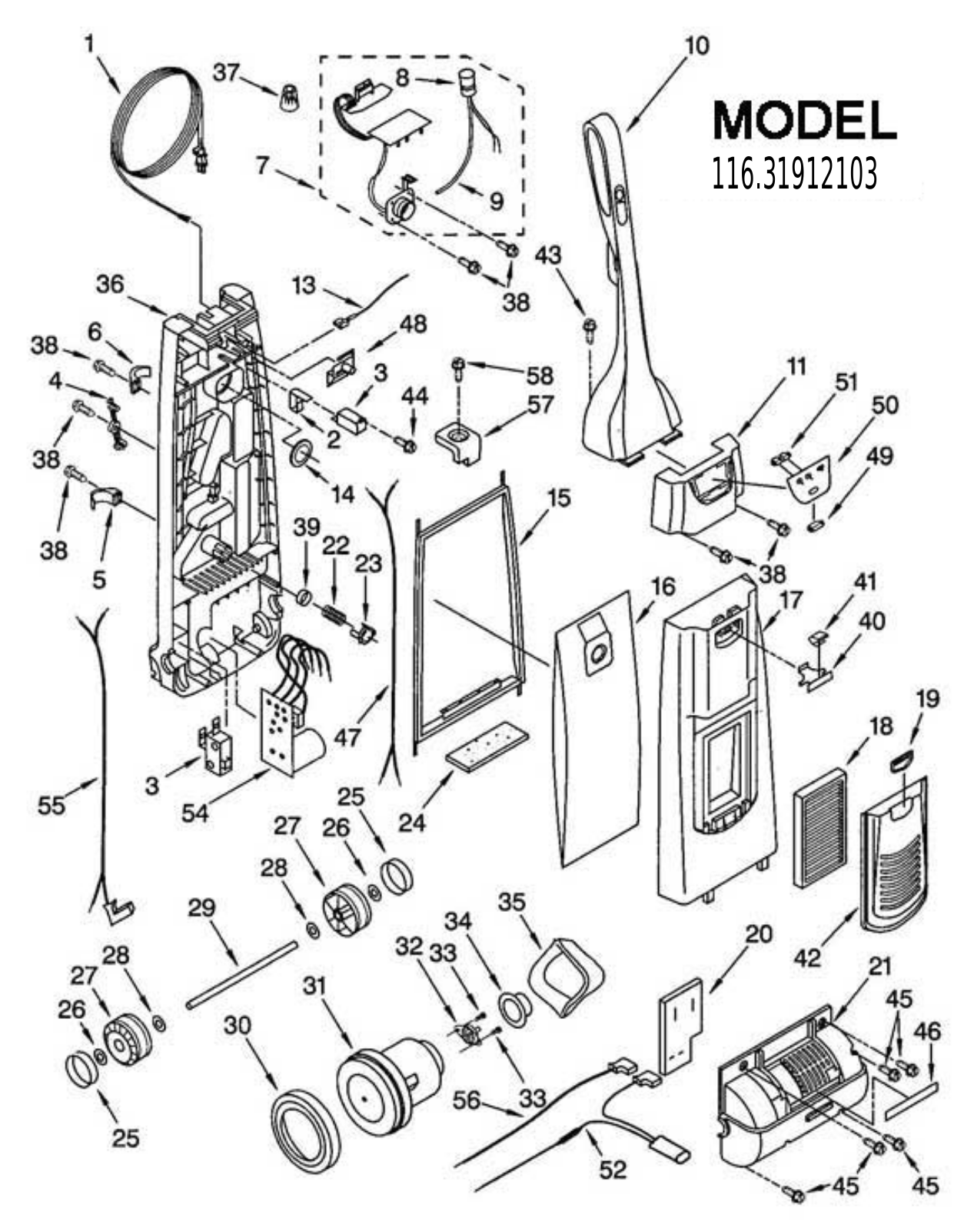 Kenmore 116.31912103 Owner's Manual