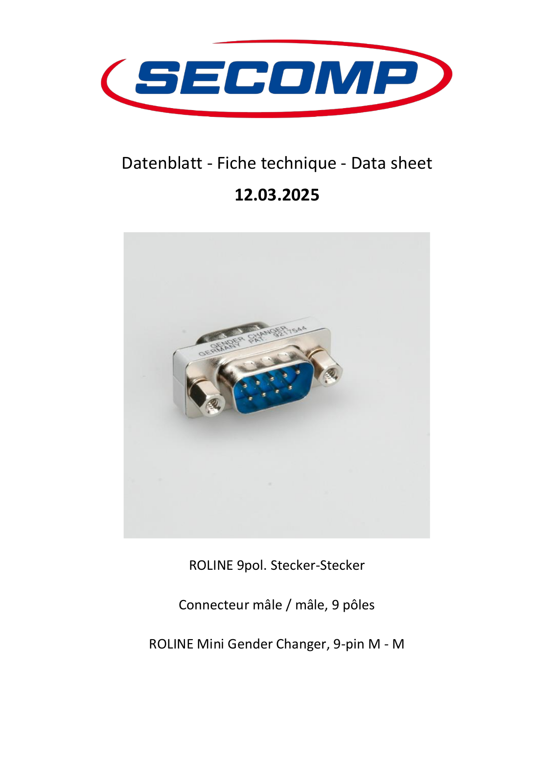 ROLINE 12032025 Datasheet - ManualMachine.com