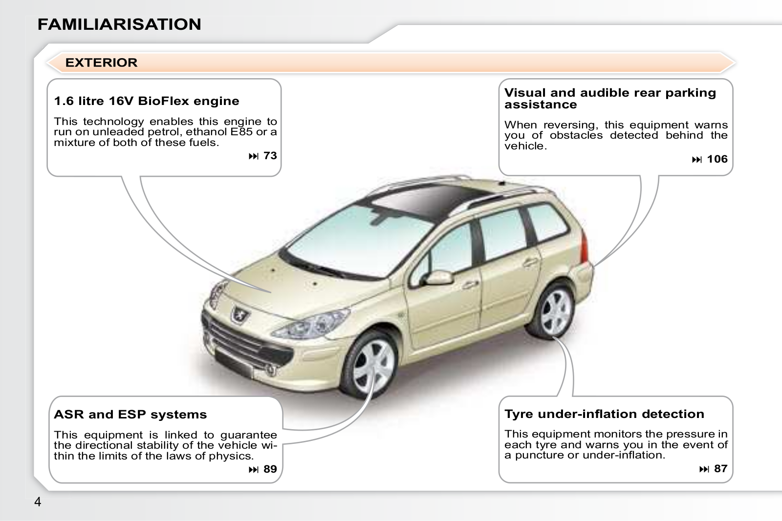 Peugeot 307 SW                        2007 Owner's Manual