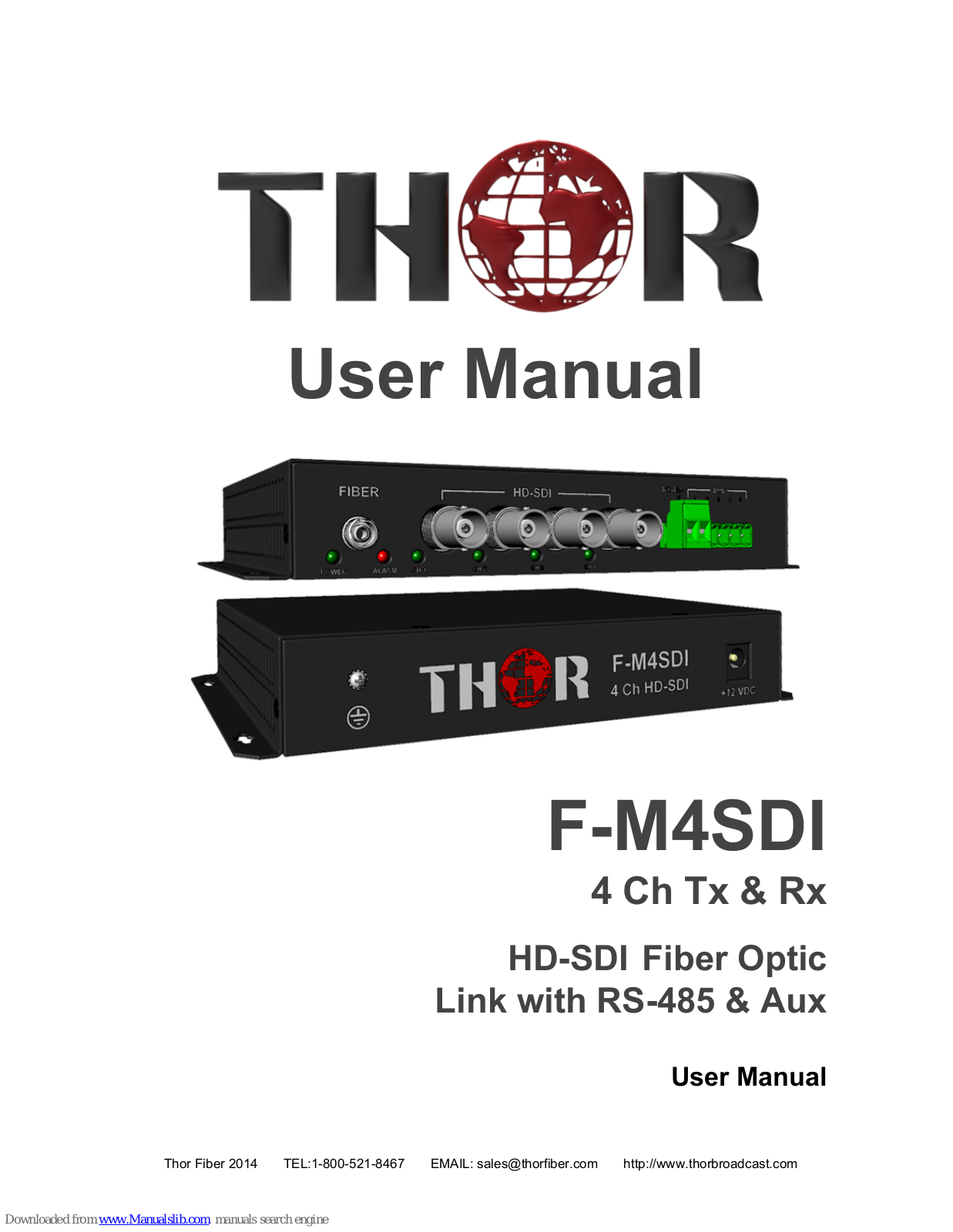 THOR f-m3sdi User Manual