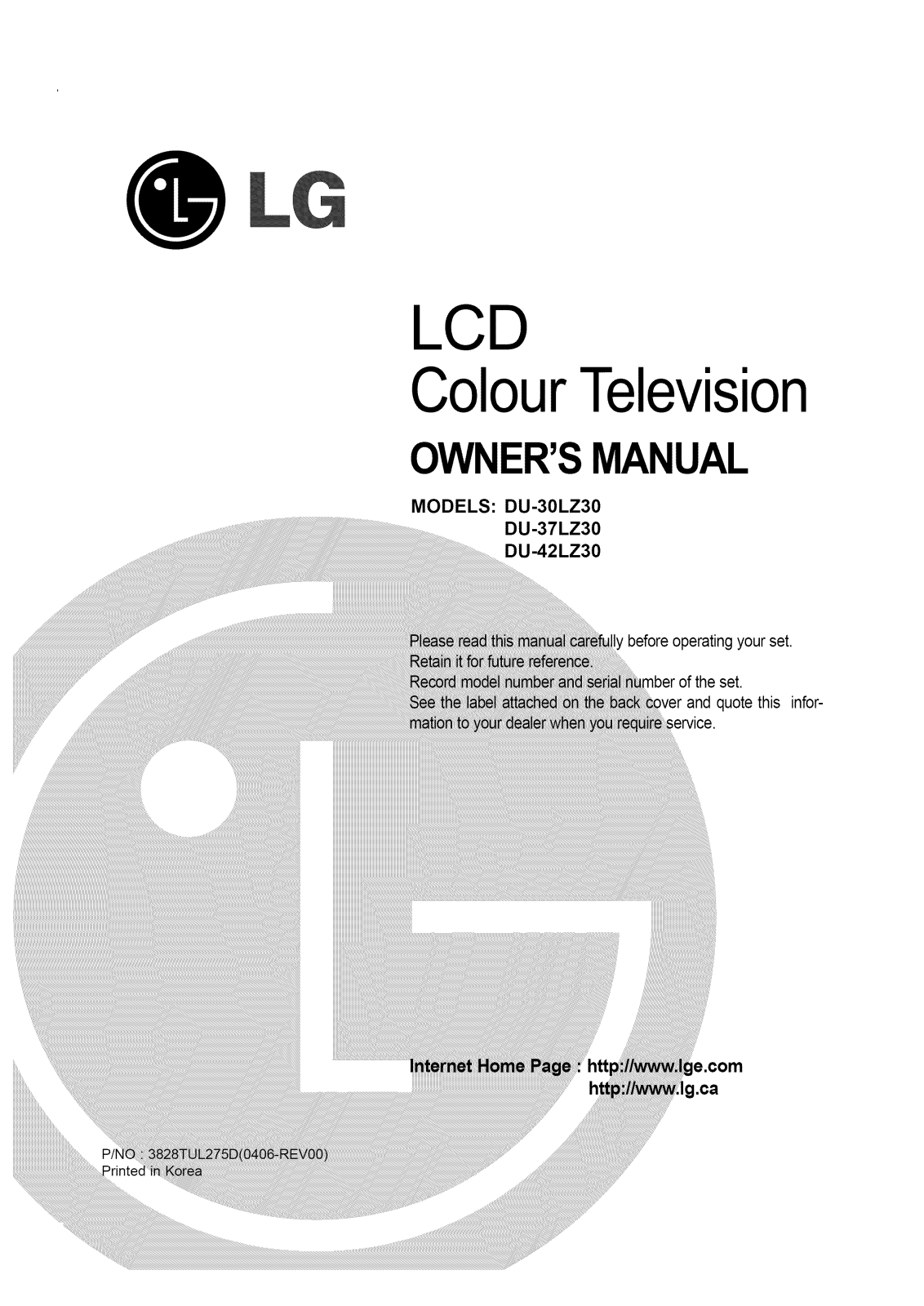LG DU Owner's Manual