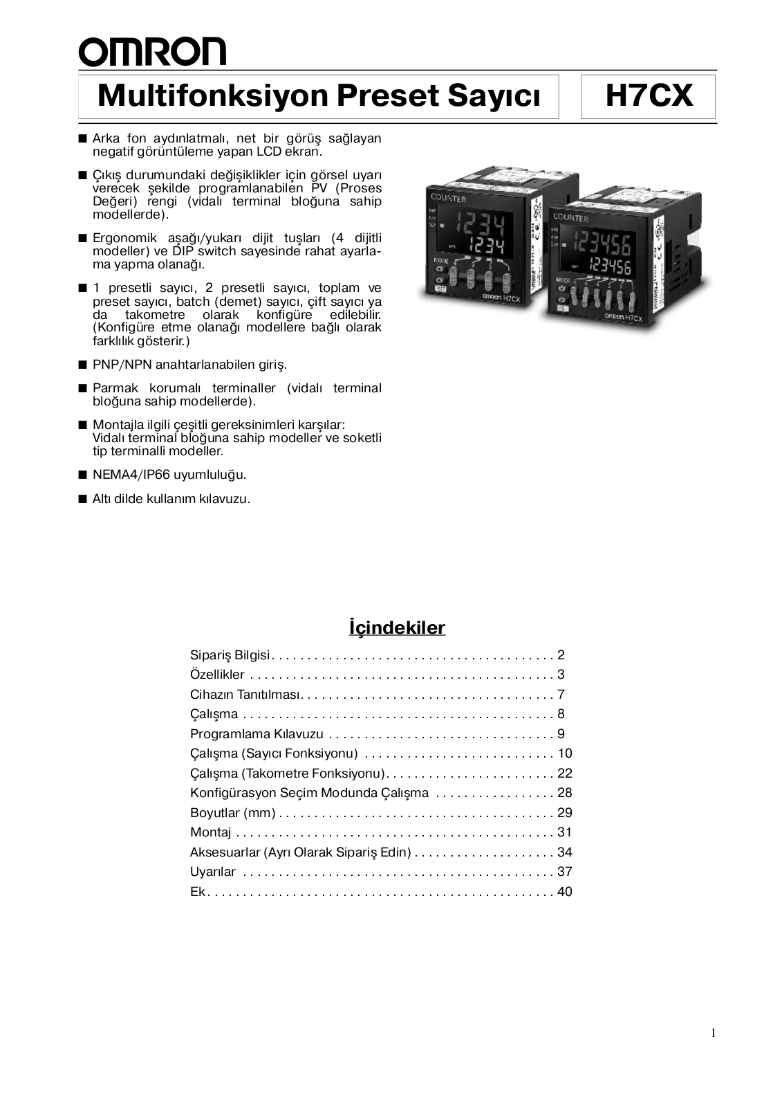 Omron H7CX DATASHEET