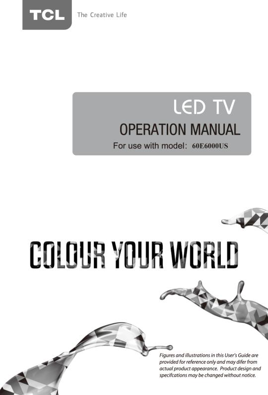 Tcl 60E6000US User Manual