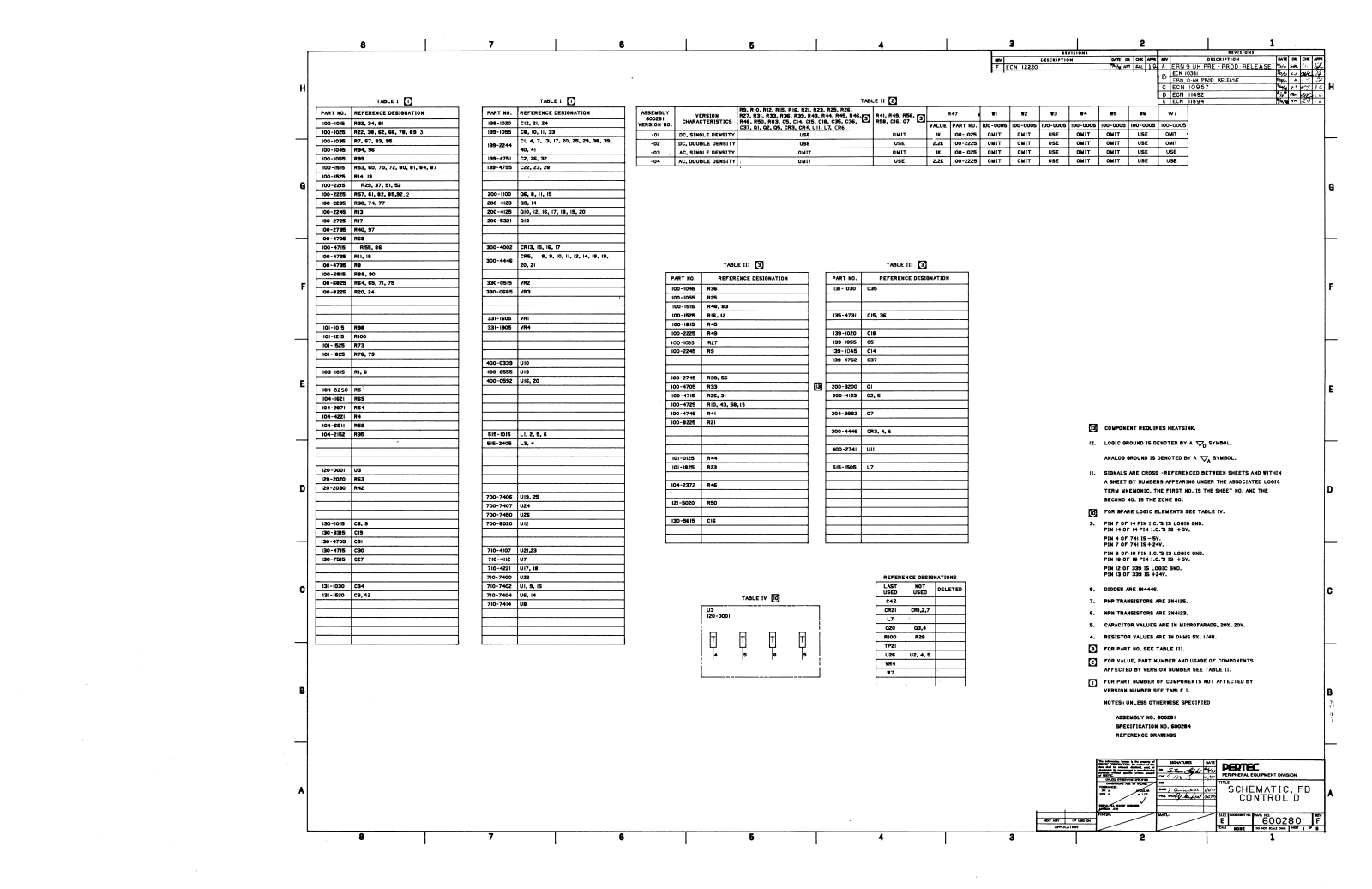 PERTEC 8IN SCHEMATICS 600280-F Schematic Schematic - ManualMachine.com