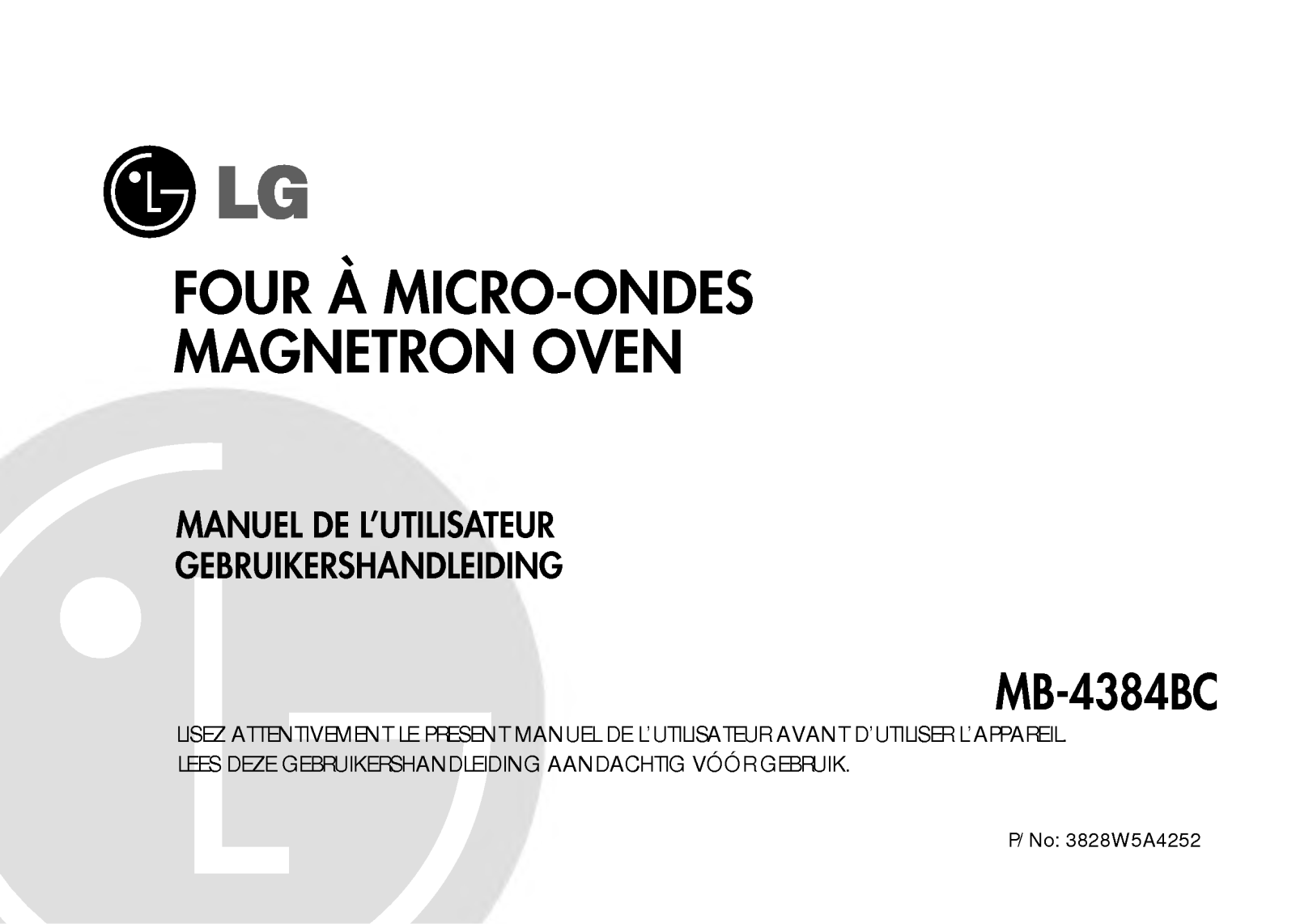 LG MB4384 User Manual