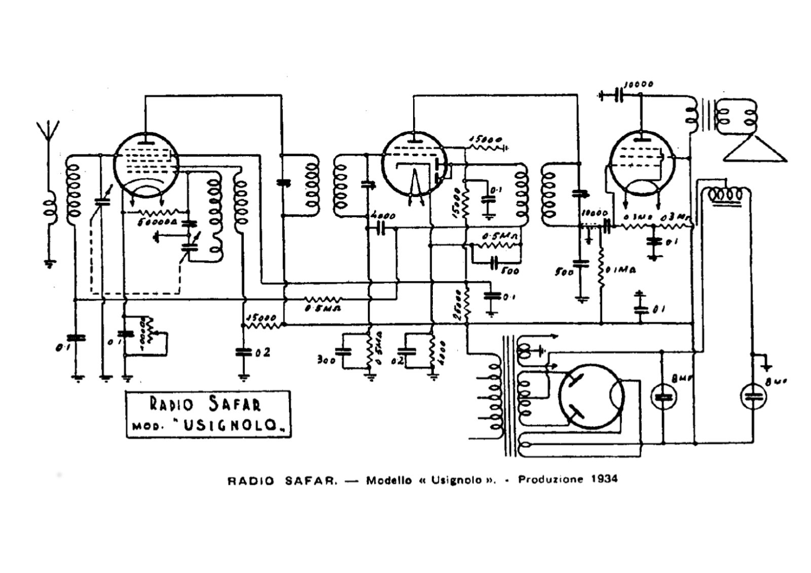 Safar usignolo alternate schematic