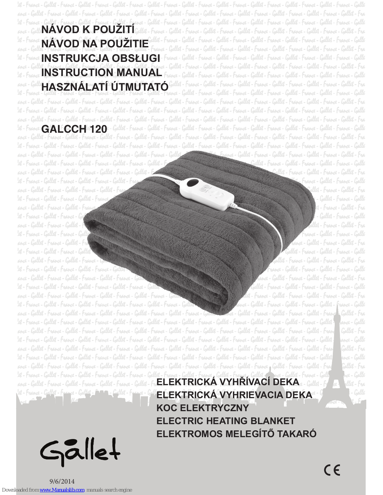 Gallet GALCCH 120 Instruction Manual