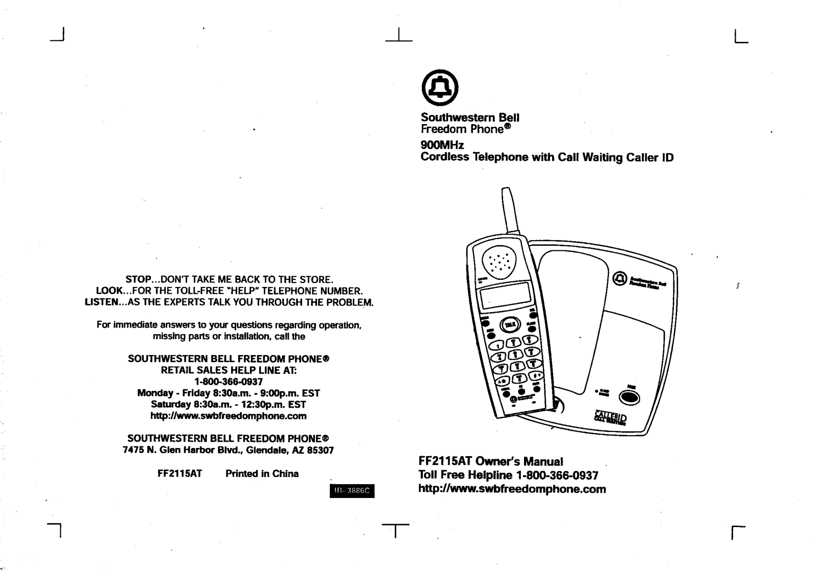 Continental Conair FF2115AT User Manual