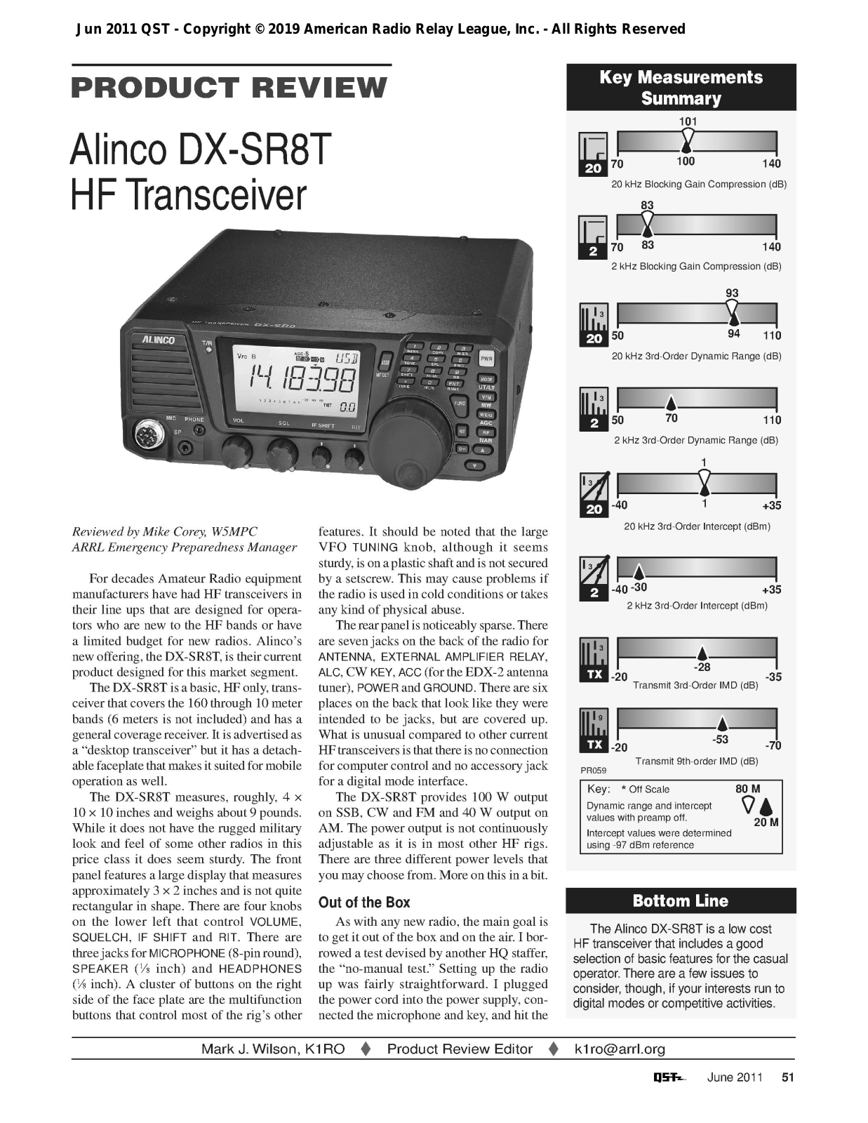 Alinco DX-SR8T review