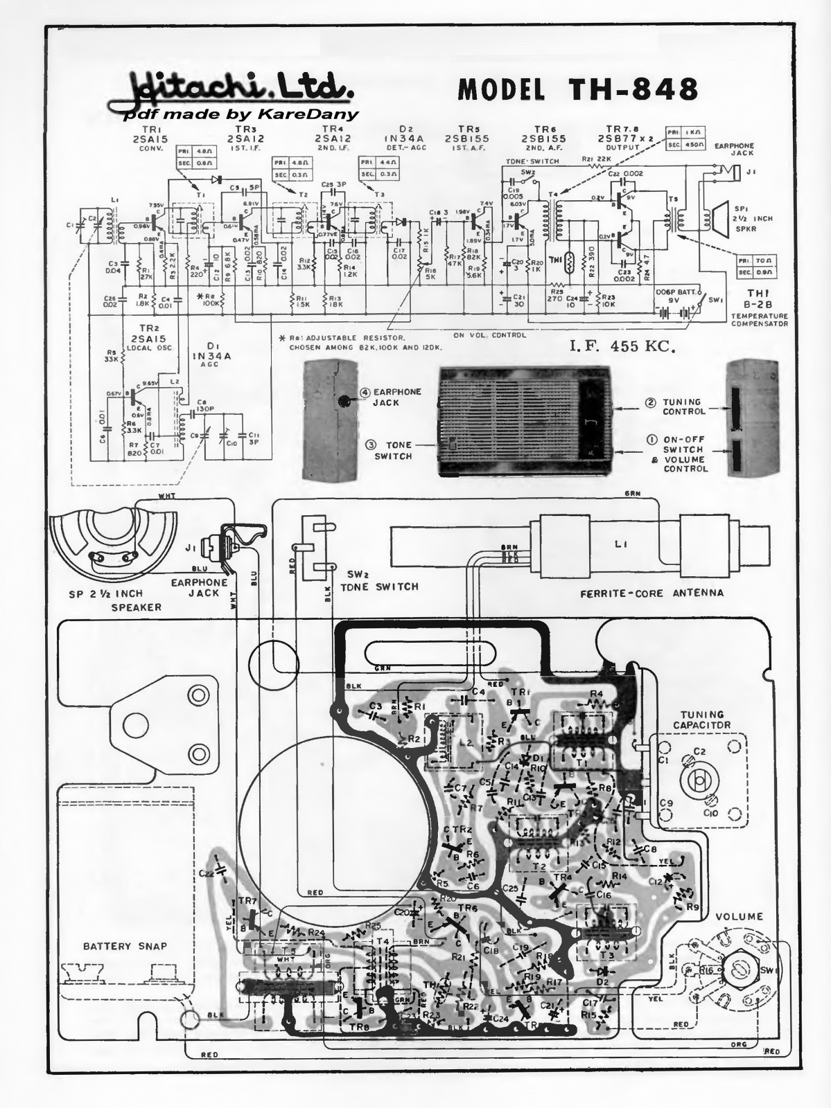 Hitachi TH848 Schematic - ManualMachine.com
