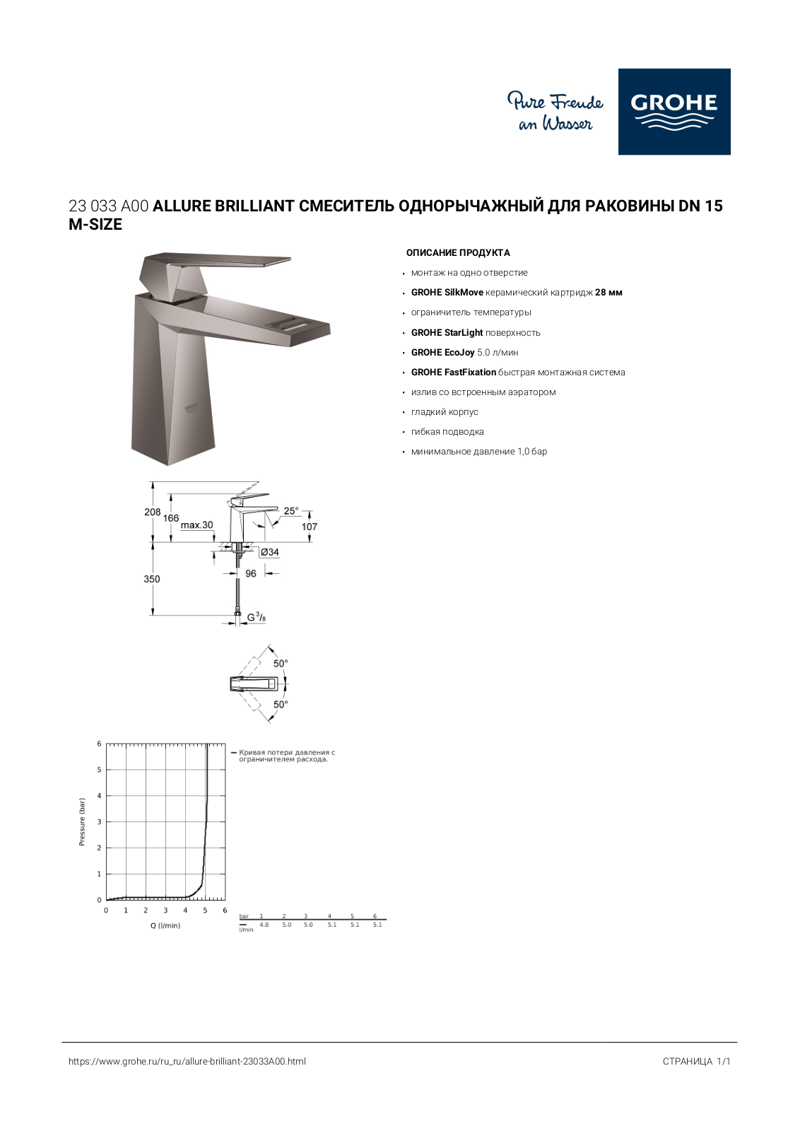 Grohe 23033A00 User guide