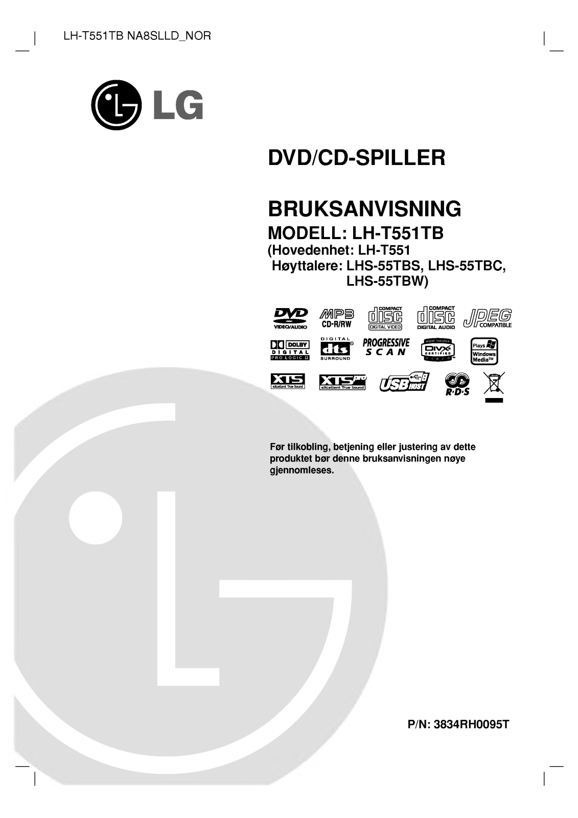 Lg LH-T551TB User Manual